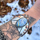 Luna Moth Cuff (Size 6")
