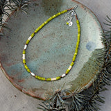 Lemon Jade - Fresh Water Pearls & Ethiopian Opals (chain extender *included)