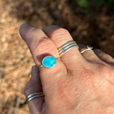 Little Bitty Ring - White Water TQ - sz. 8.5