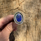 Lapis - Chunky Ring No.3 - sz. 7.5 ((Mountain WIDE Band))