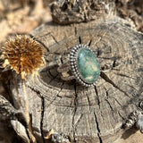 The Growth Ring - Moss Agate (Size 8.5)