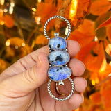 Hunter’s Moon Bandana Slide - Moonstone w/ tourmaline
