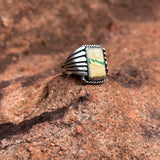 Ridgeline Ring - Royston Ribbon Turquoise (Size 9.5)