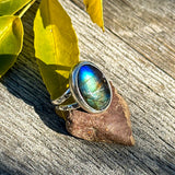 Labradorite Ring (Size 8)
