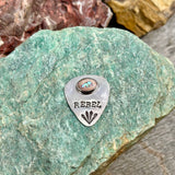Guitar Pick - Fire Opal - "Rebel"