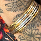 Silver Bangle Bracelets - Set of 3