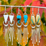Stevie Fringe - Royston Ribbon Turquoise