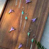 Fringy Hoop Studs