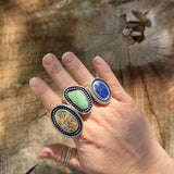 Ocean Jasper - Chunky Ring No.1 - sz. 9.5 ((Mountain WIDE Band))
