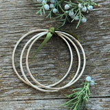 Silver Bangle Bracelets - Set of 3