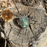 The Growth Ring - Moss Agate (Size 8.5)