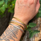 Storyteller Stamped Cuff - .925 Sterling Silver