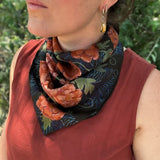 Huggie Hoops  - Montana Agate (faceted)