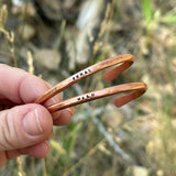 Storyteller Stamped Cuff - Copper