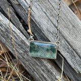 Timber Necklace - Moss Agate